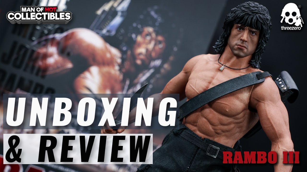 Threezero John RAMBO 1/6 Scale Figure Unboxing and Review | Rambo III