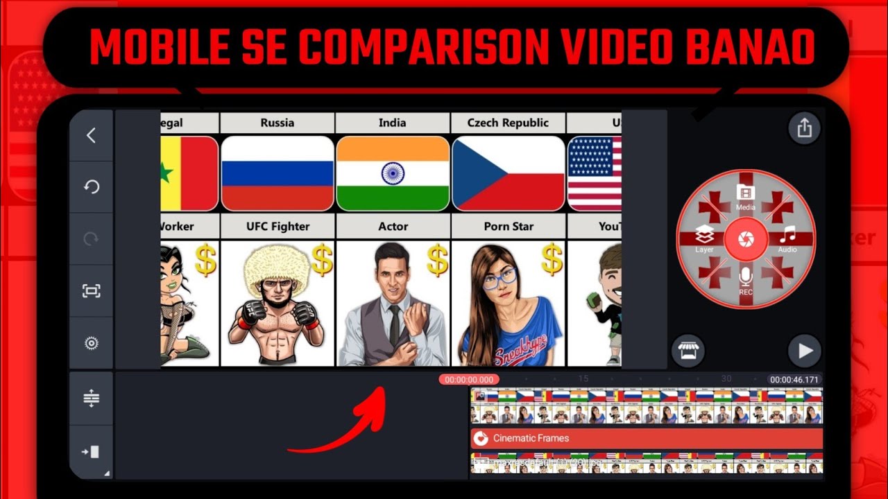 Make Comparison Video With Mobile | how to make comparison videos