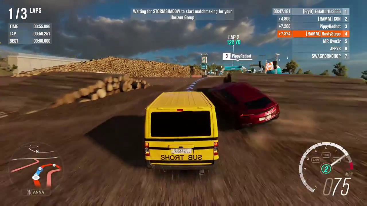 RustySteps' Short Bus Greater Than a Lamborghini Urus in Forza Horizon 3