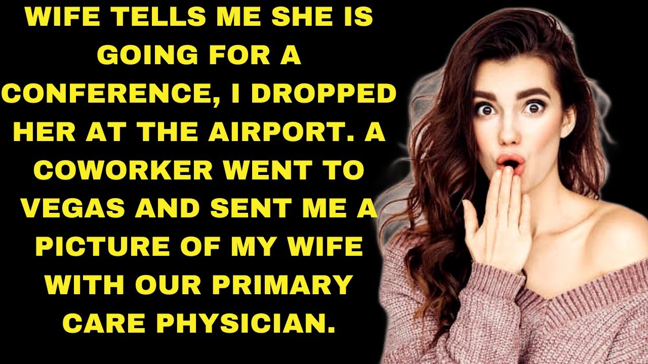 Husband dropped wife off at the airport, coworker sent him a picture of wife in vegas