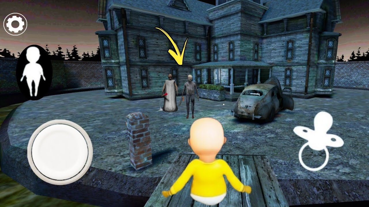 Playing As " The Baby In Yellow " Character In Granny's House With Bridge Escape 😨 | Granny 3