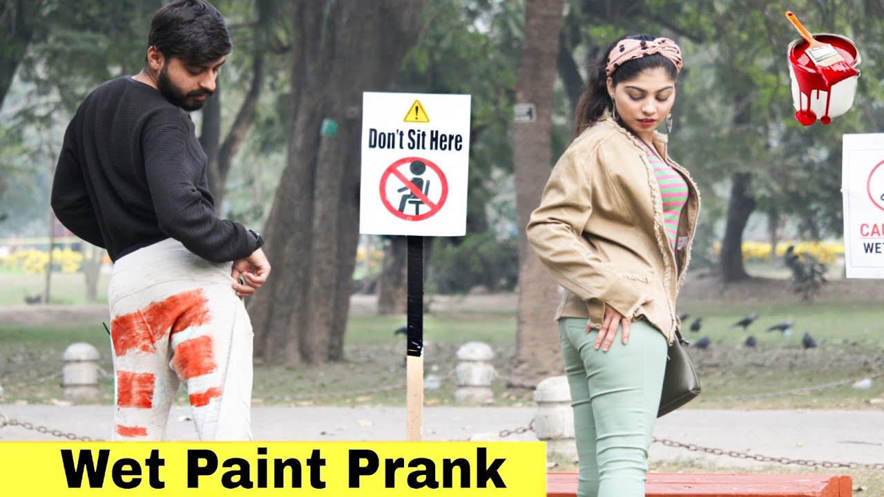 Wet Paint Prank | Prank in Pakistan | @HitPranks