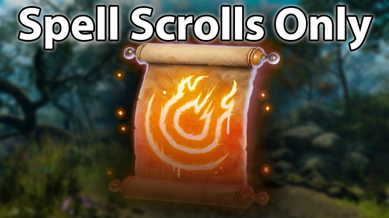 Can you beat Baldur's Gate 3 with ONLY SPELL SCROLLS?