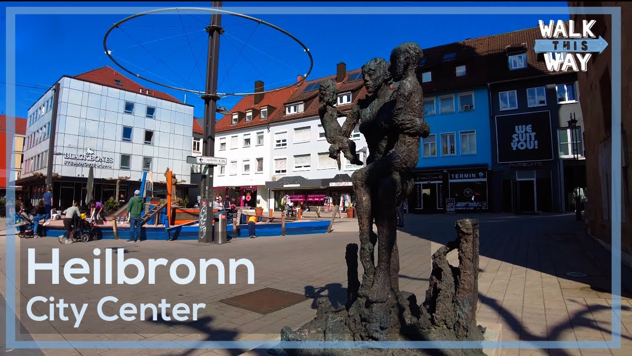 Heilbronn City Center - Walking Tour 4K