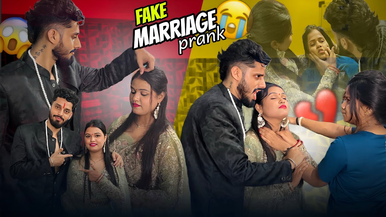 FAKE MARRIAGE PRANK ON MY WIFE 😱|| End Mein behoosh hogyi 😭|| prank gone wrong 😑 