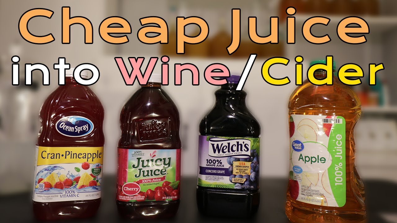 Cheap Juice into Wine/Cider (Bread Yeast vs Wine Yeast)