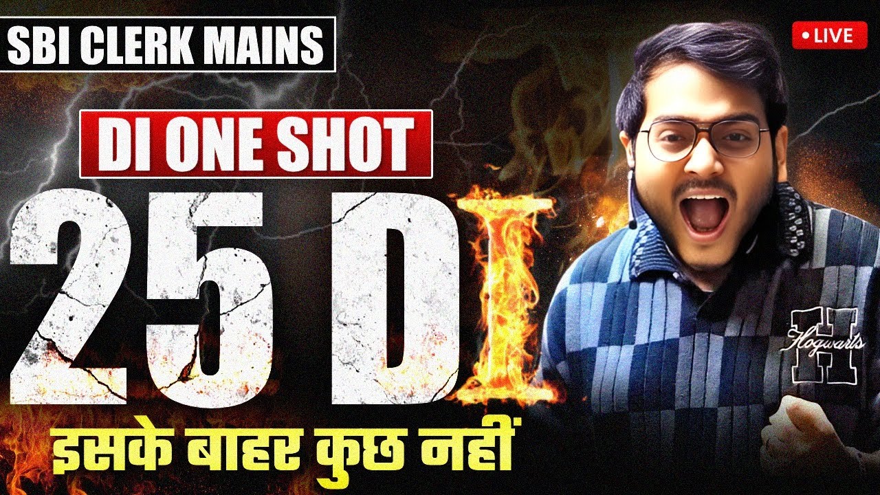🔥🔴 Complete Data Interpretation One Shot | SBI CLERK Mains DI Marathon | SBI CLERK Mains DI One Shot