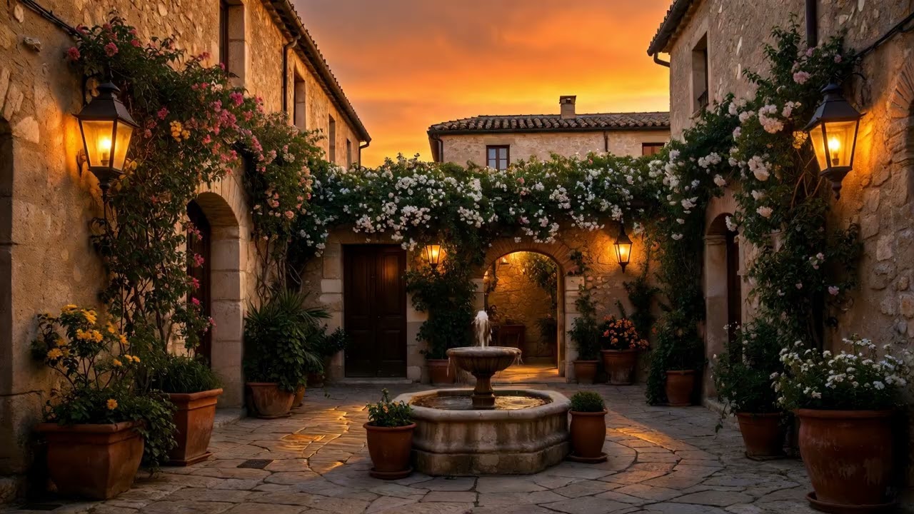 Golden Sunset Spanish Music