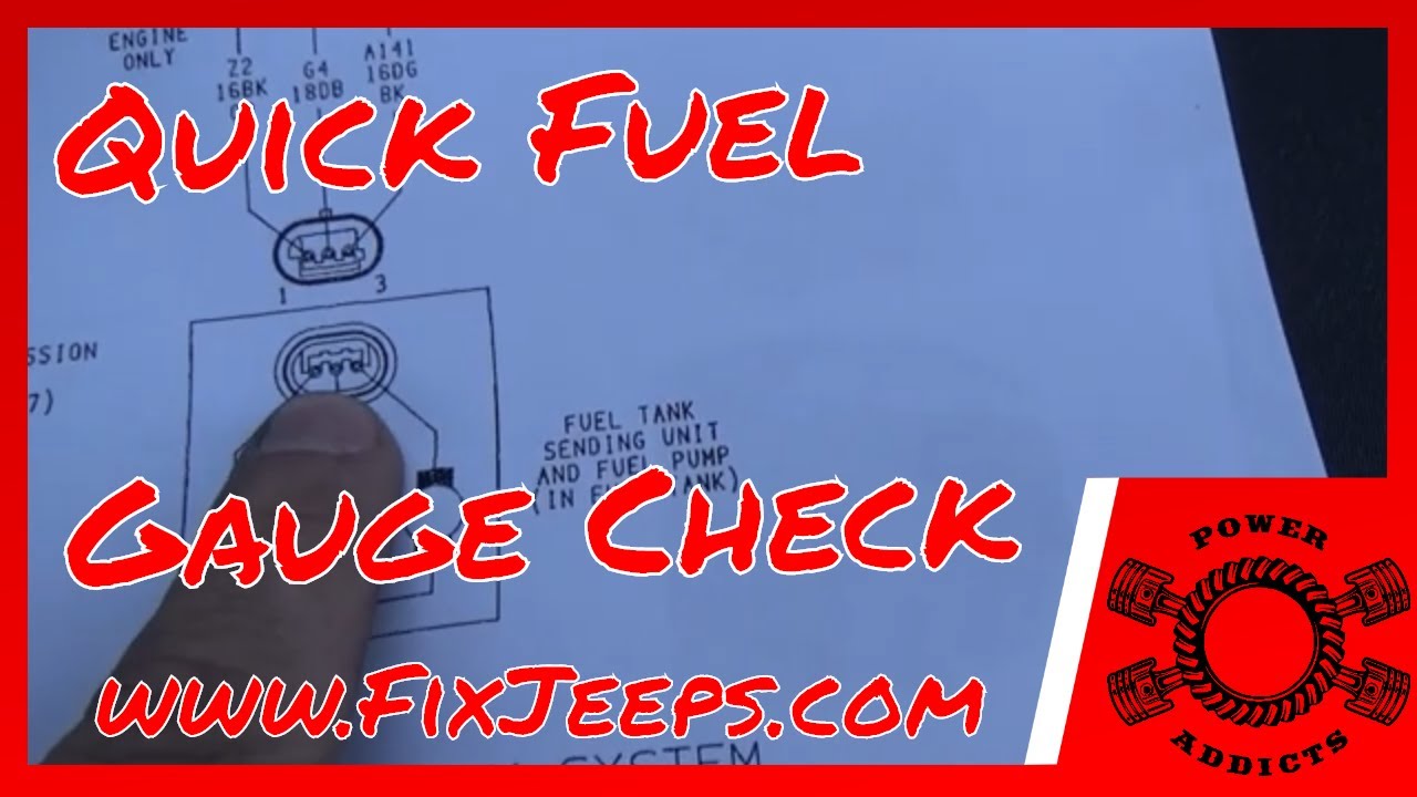 Jeep Wrangler YJ - Fuel Gauge not working? Here is an EASY way to check it! #jeepyjfuelgauge