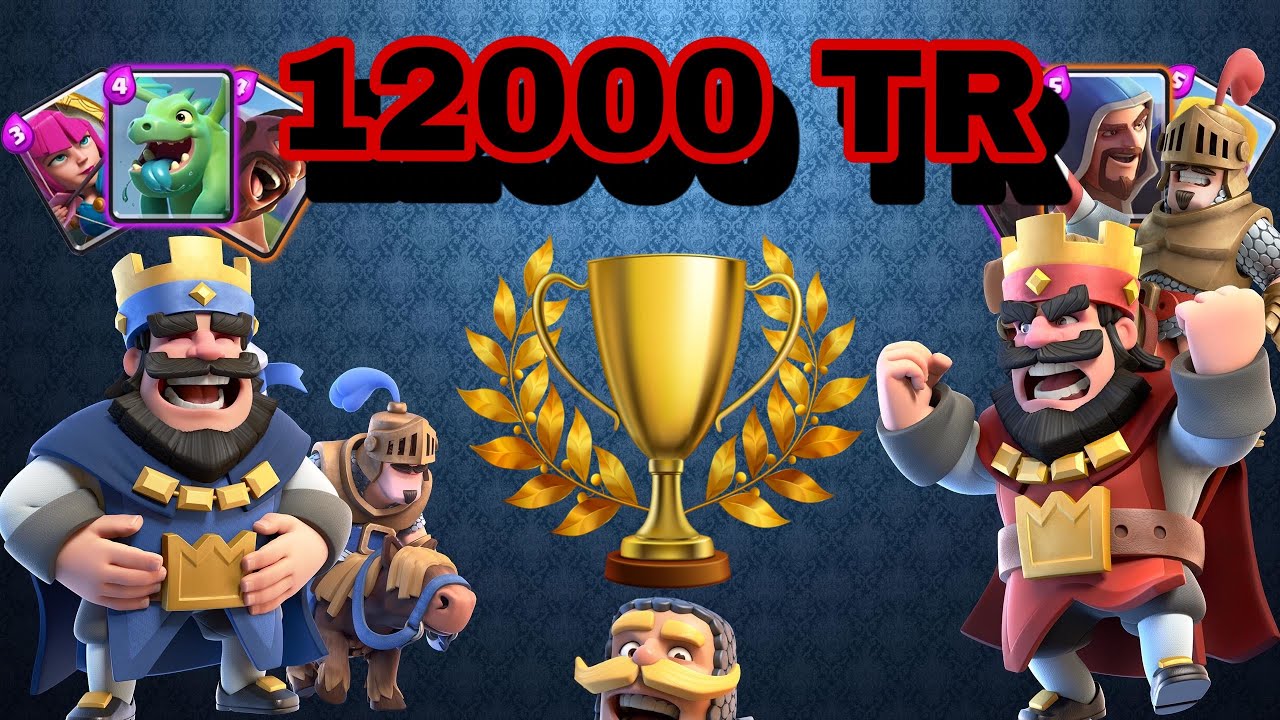 Je passe les 12 000 trophées sur Clash Royale (trop facile mdrrrr)￼ !!