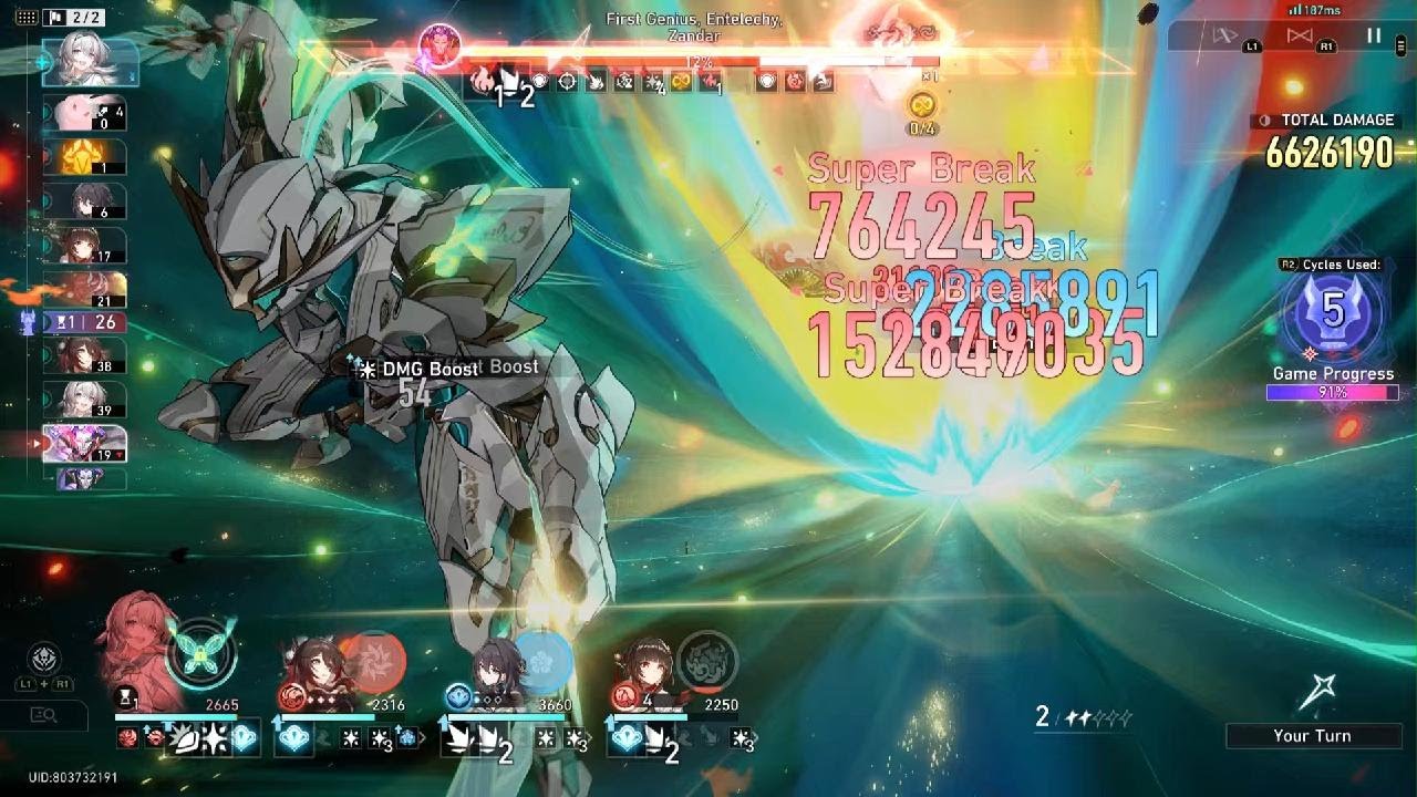 E2 Firefly 5 cycle clear AA Lygus | 17 cost | Honkai: Star Rail