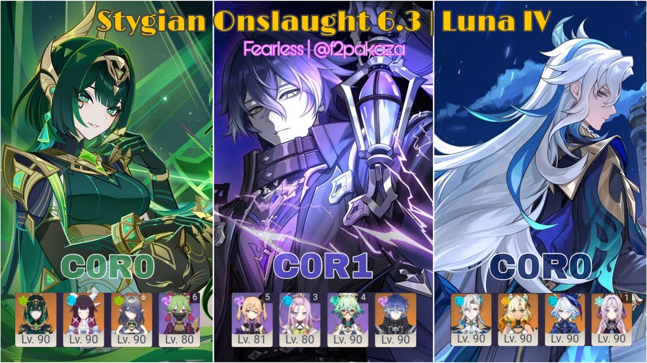 C0 f2p STYGIAN ONSLAUGHT FEARLESS 6.3 LUNA IV #genshinimpact #genshin #stygianonslaught 