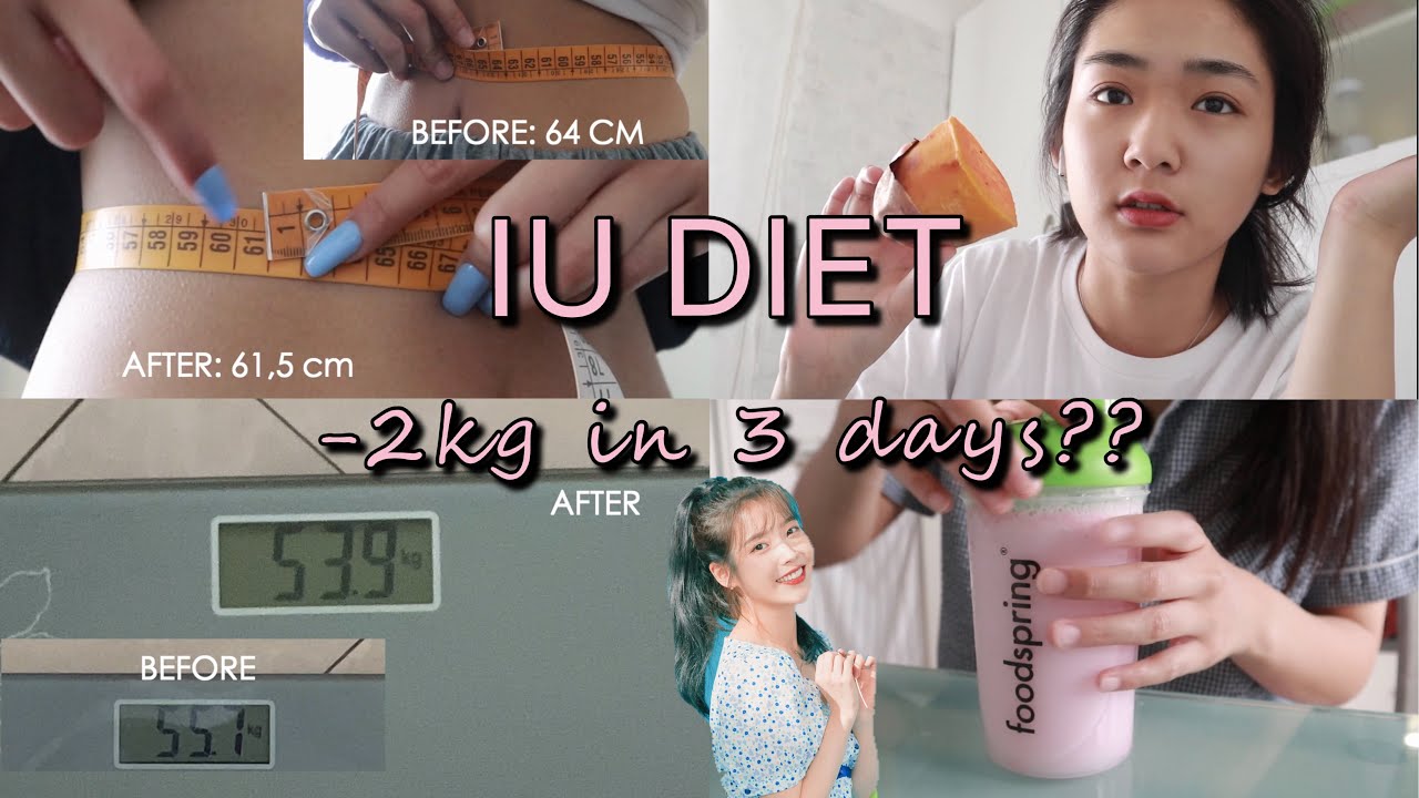 I tried IU DIET for 3 days + workout | how effective is KPOP diet? | 快速掉秤减肥计划 (ENG SUB)