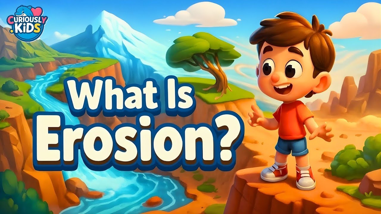 Что такое эрозия? 🌍💨 | Забавные факты о Земле для детей | Curiously Kids