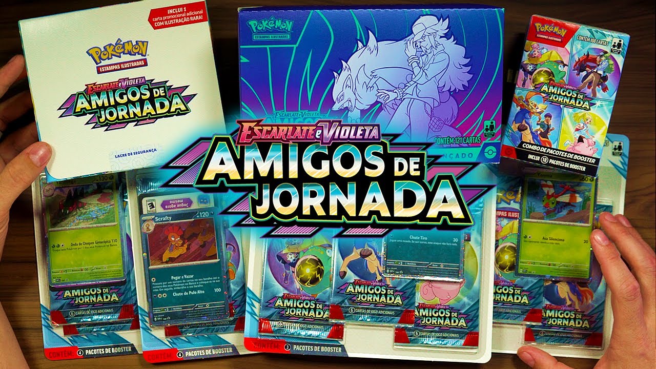 Abri TODOS OS PRODUTOS de Amigos de Jornada EV9 - Pokémon TCG