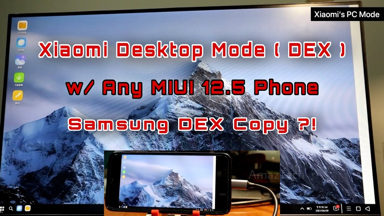 Xiaomi MIUI Desktop / PC Mode - How To Enable in any MIUI 12.5 Phone ( Samsung DEX for Mi )