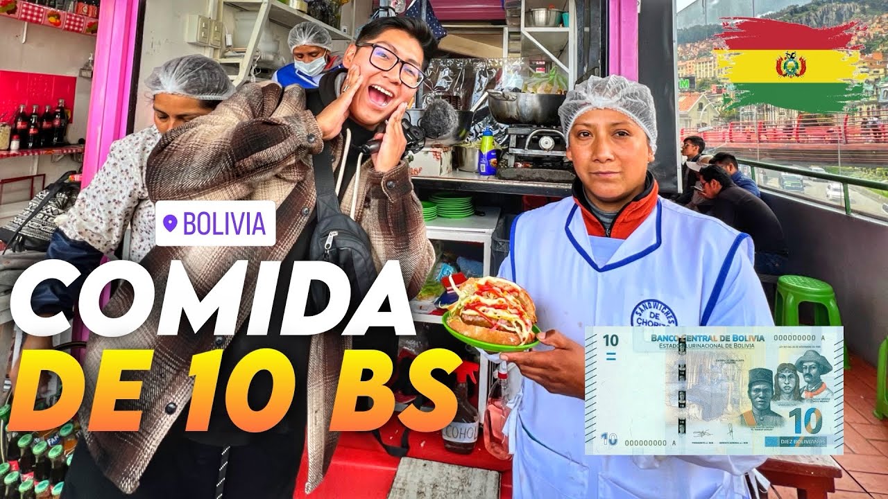 ¿Que COMIDA de 10 Bs podemos comprar en BOLIVIA? 🇧🇴