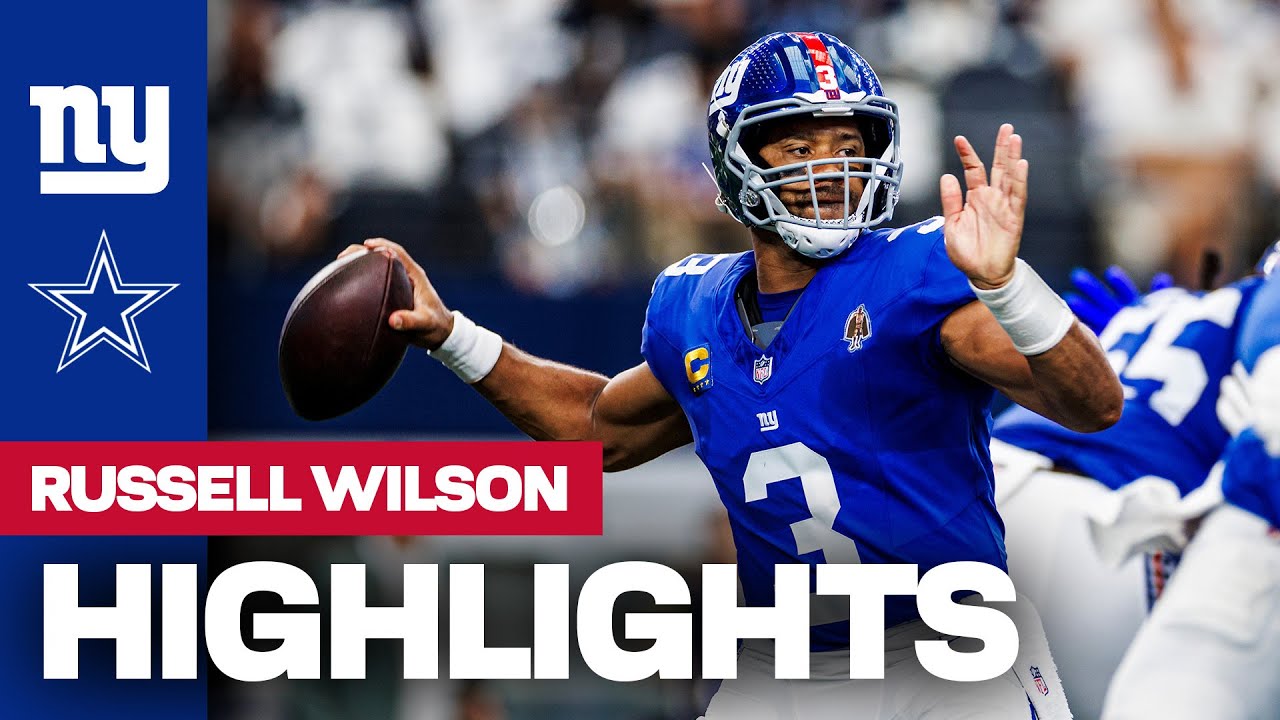 Highlights: Russell Wilson's best plays from 3-TD, 450-yard game vs. Cowboys | New York Giants