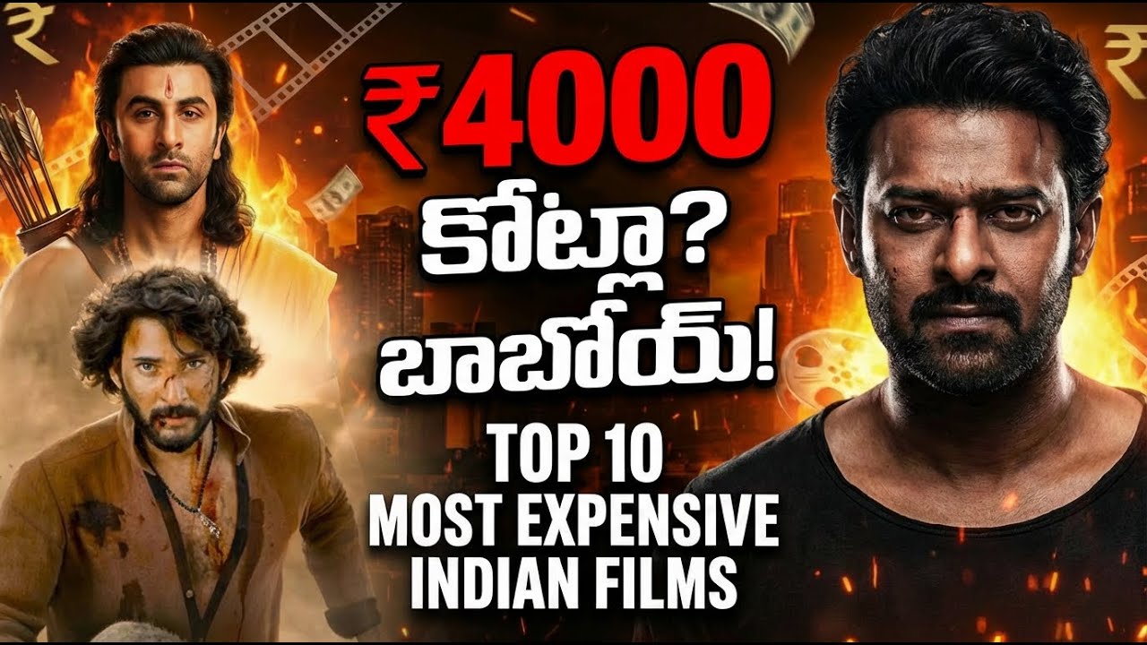 ఇండియన్ సినిమా మైండ్ బ్లాకింగ్ బడ్జెట్స్! 🤯 Top 10 Most Expensive Indian Films #therajasaab #pushpa