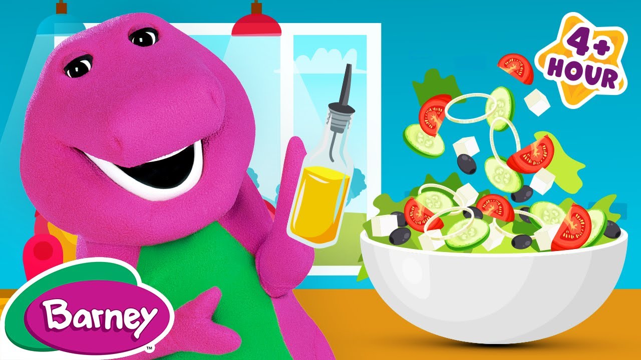 Cooking Healthy Food with Barney | Thanksgiving Compilation for Kids | Barney the Dinosaur