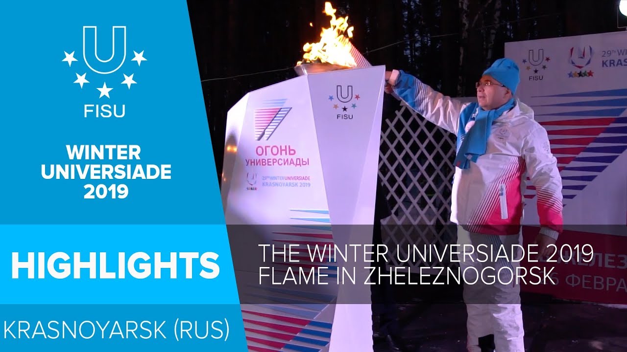 The Winter Universiade 2019 Flame in Zheleznogorsk🔥