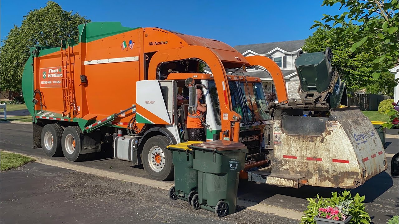 Flood Brothers 162: Mack LR McNeilus Contender Curotto Can Garbage Truck
