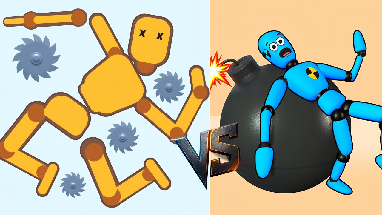 Ragdoll break let's destroy a doll 🆚 kick and break the ragdoll break Gameplay part 6