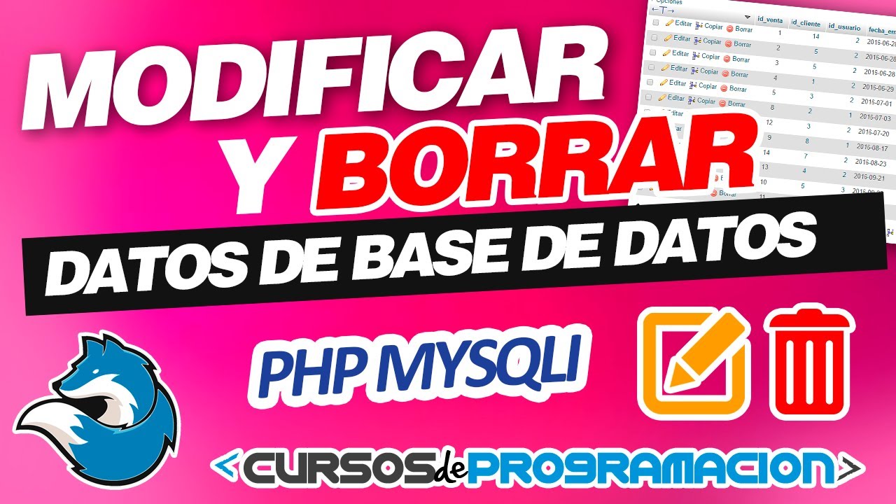 Modificar datos con PHP y MySQL 🔴