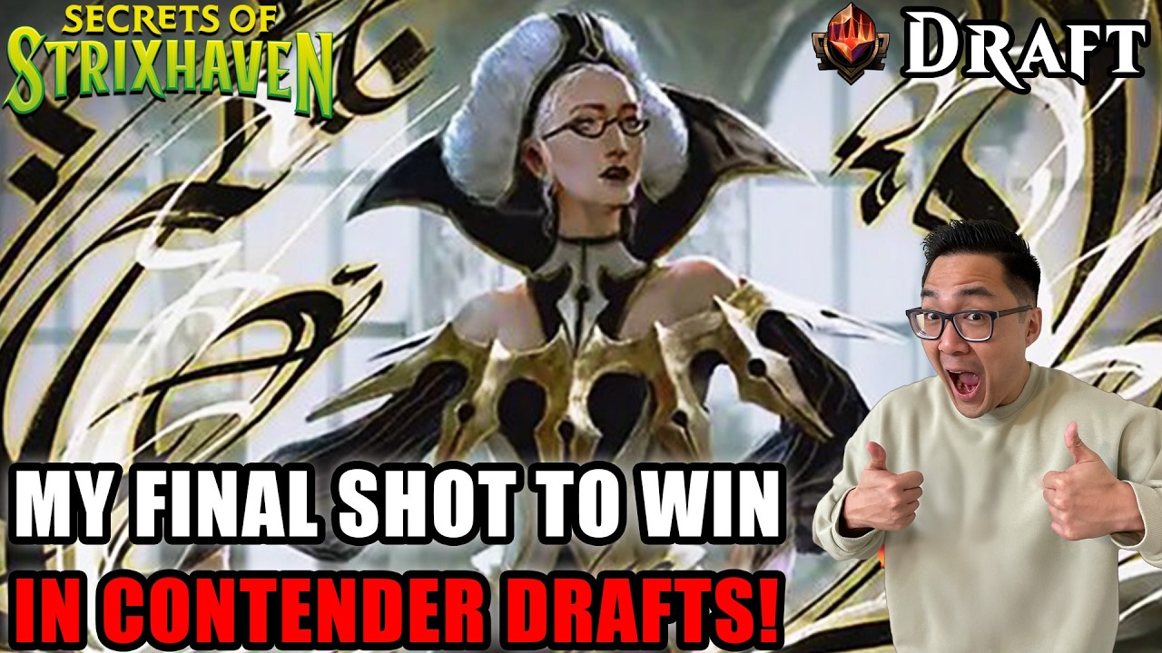 My Final Shot To Win In Contender Drafts! | Secrets Of Strixhaven Contender Draft | MTG Arena
