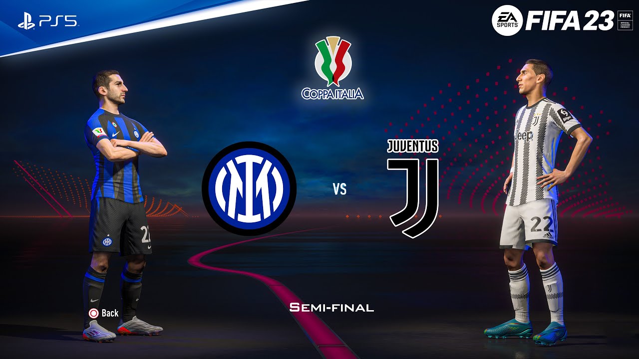 FIFA 23 - Inter Milan vs Juventus - Coppa Italia Semi Final 22/23 | PS5&trade; Gameplay [4K60fps]