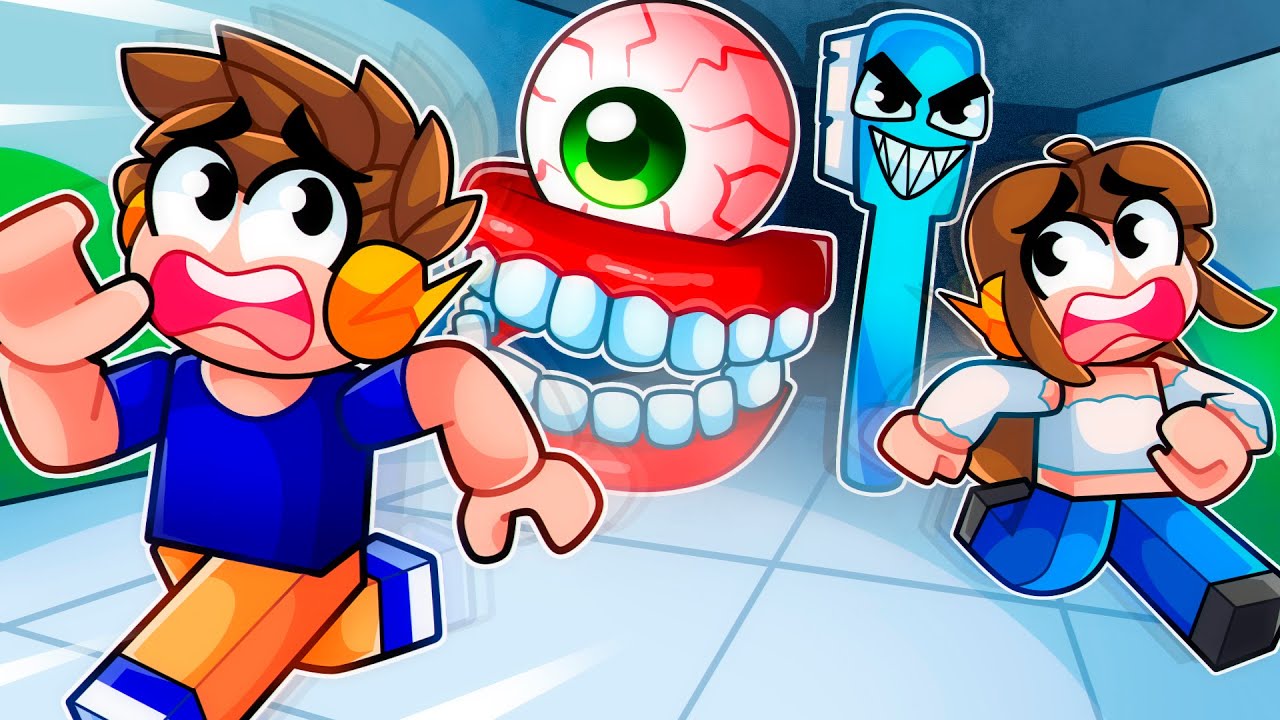 Fuja dos MONTROS do DENTISTA no Roblox!