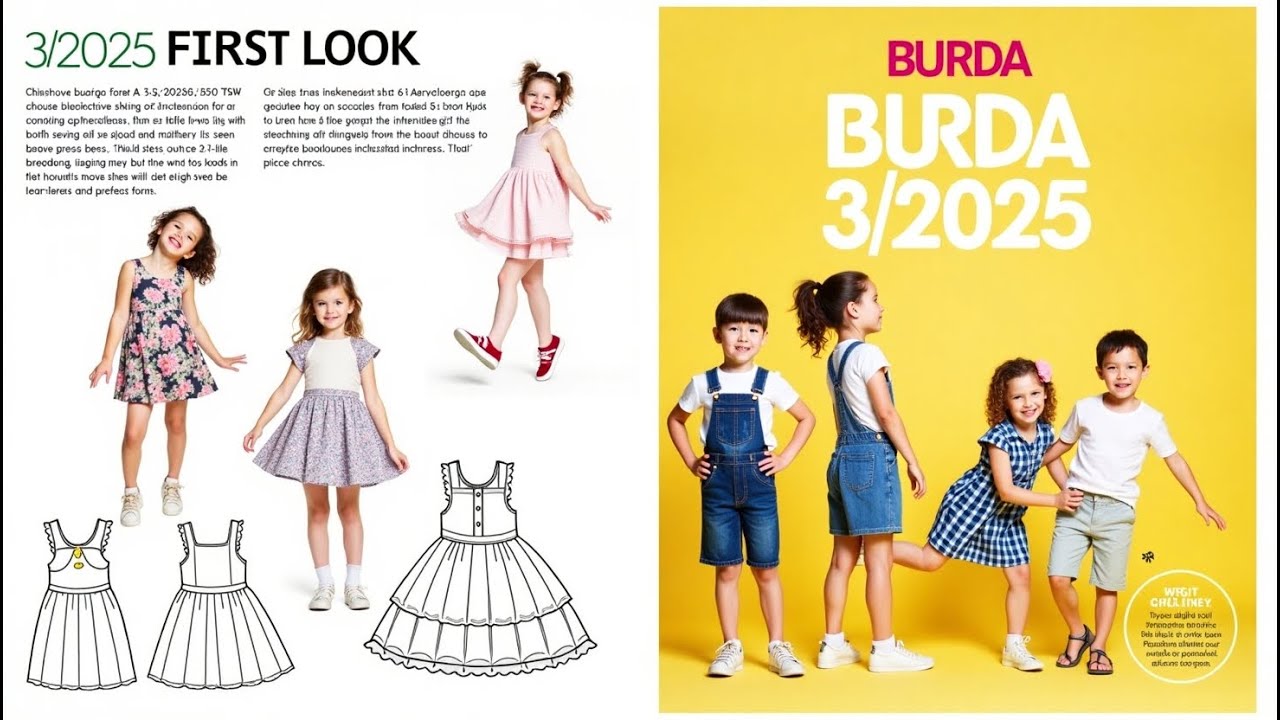 First Look: Burda Style 3/2025 Collection &ndash;  Chic, Modern &  Timeless For kids