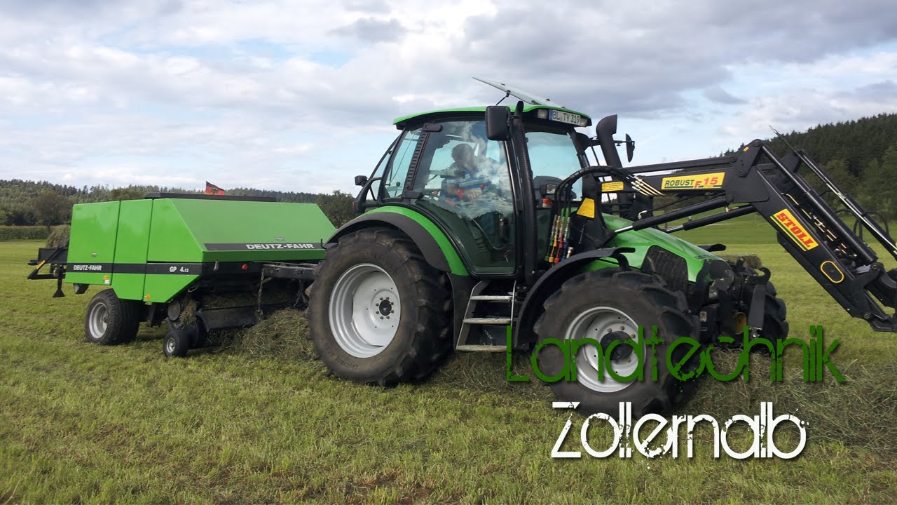 Deutz Fahr Power | Ballen pressen mit Agrotron und GP 4.12 [HD]