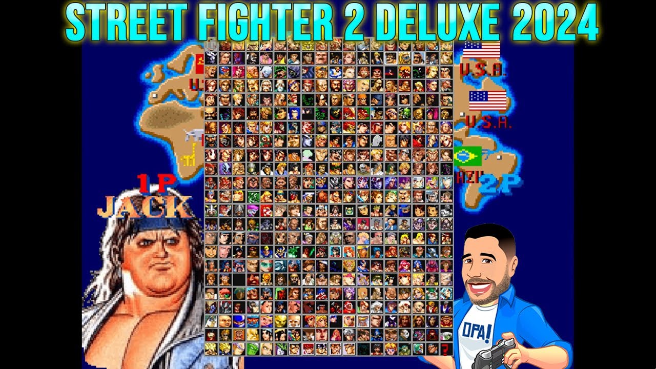 Street Fighter 2 Deluxe 2024 - Jogando com Jack - Roda em PC fraco.