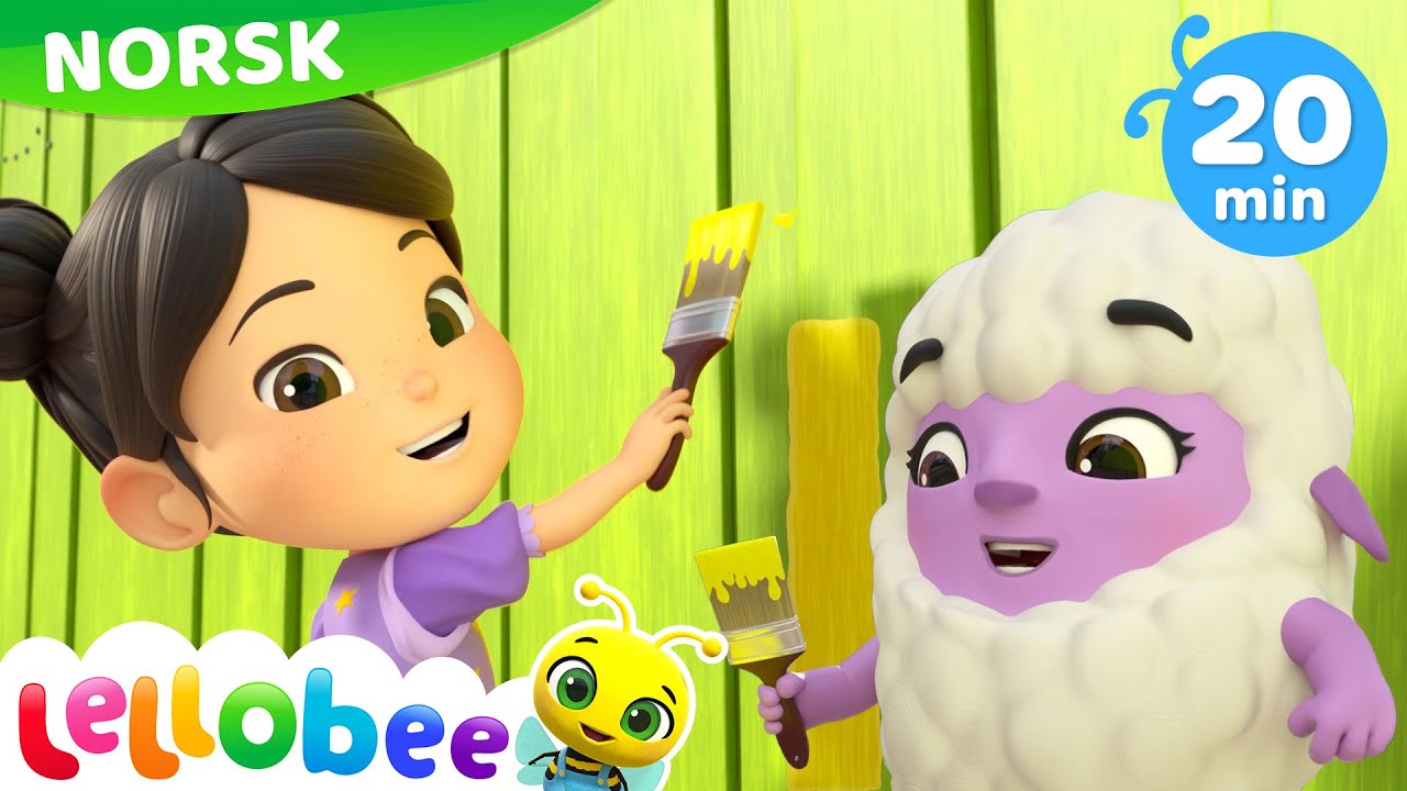 Sammen-sangen | Lellobee City Farm Norsk | Tegneserier og barnerim for barn