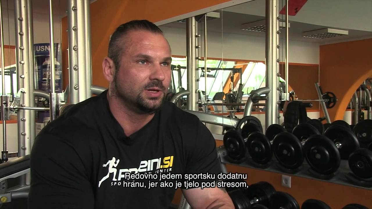 Bodybuilder Miha Zupan