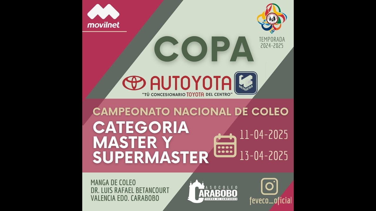 Campeonato Nacional de Coleo categoria Master y Supermaster 13-04-2025
