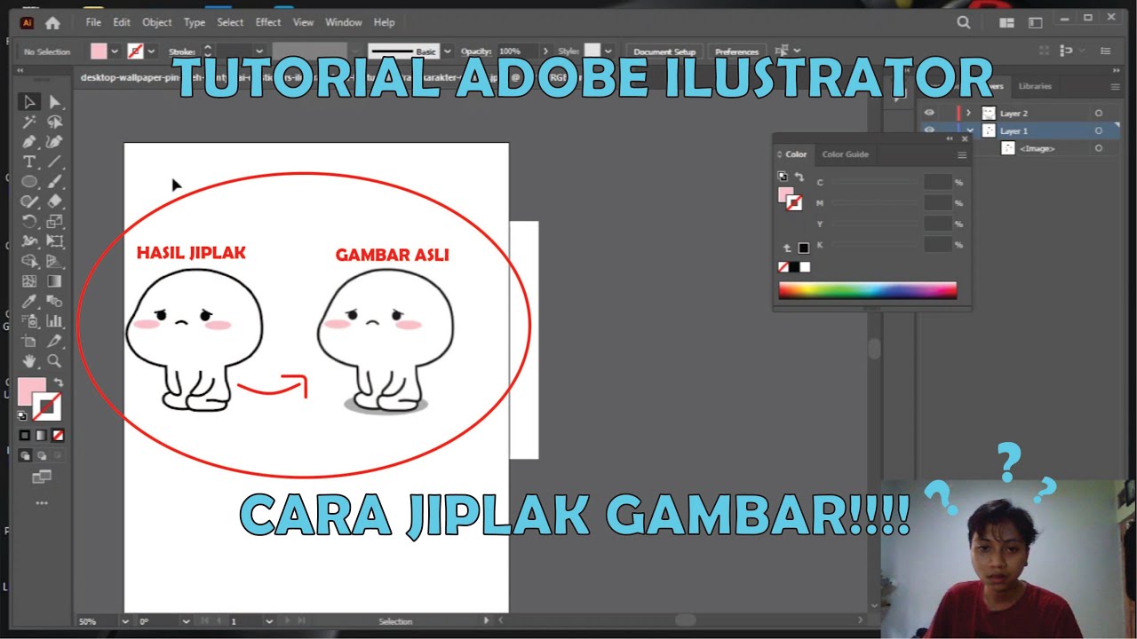 CARA JIPLAK GAMBAR DI ADOBE ILLUSTRATOR | TUTORIAL ADOBE ILLUSTRATOR