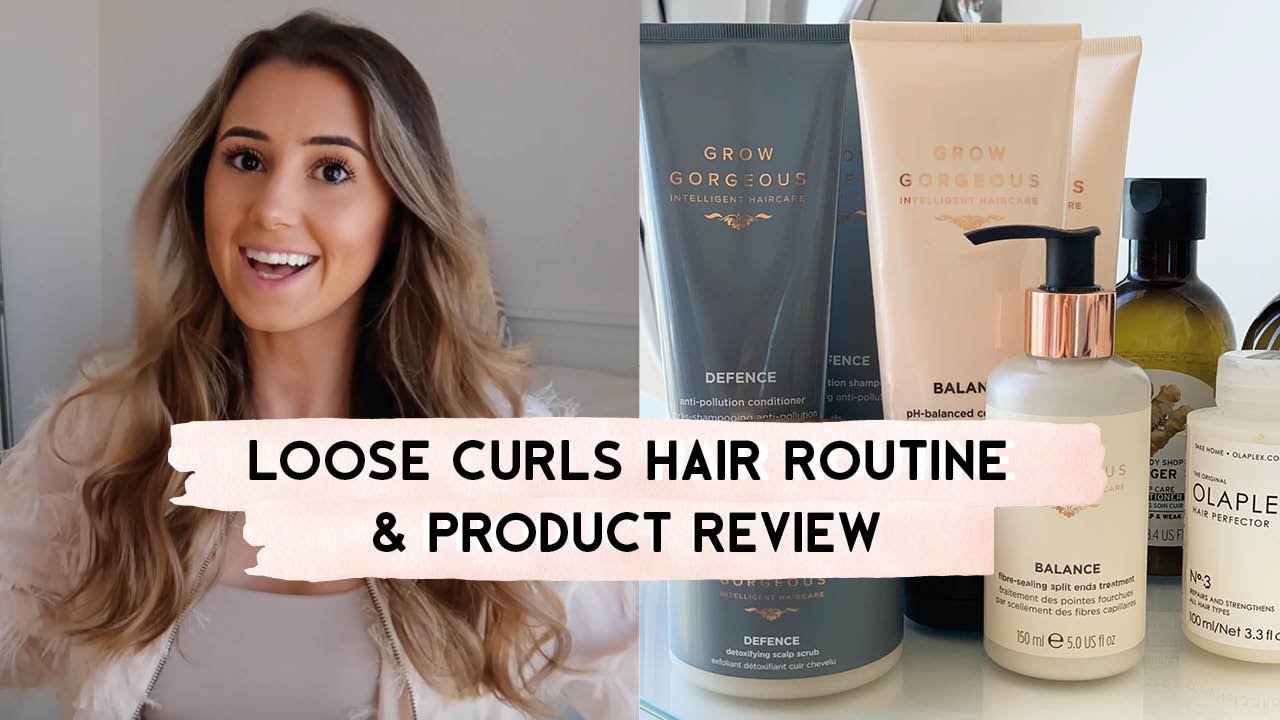 LOOSE CURLS HAIR ROUTINE & PRODUCT REVIEW | GROW GORGEOUS, OLAPEX *Black Friday Discounts!!