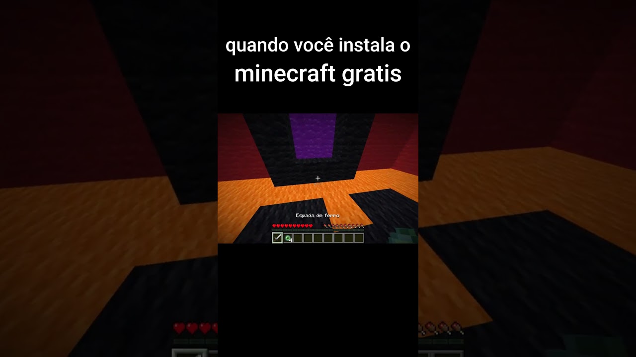 quando voc&ecirc; instala o minecraft gratis: