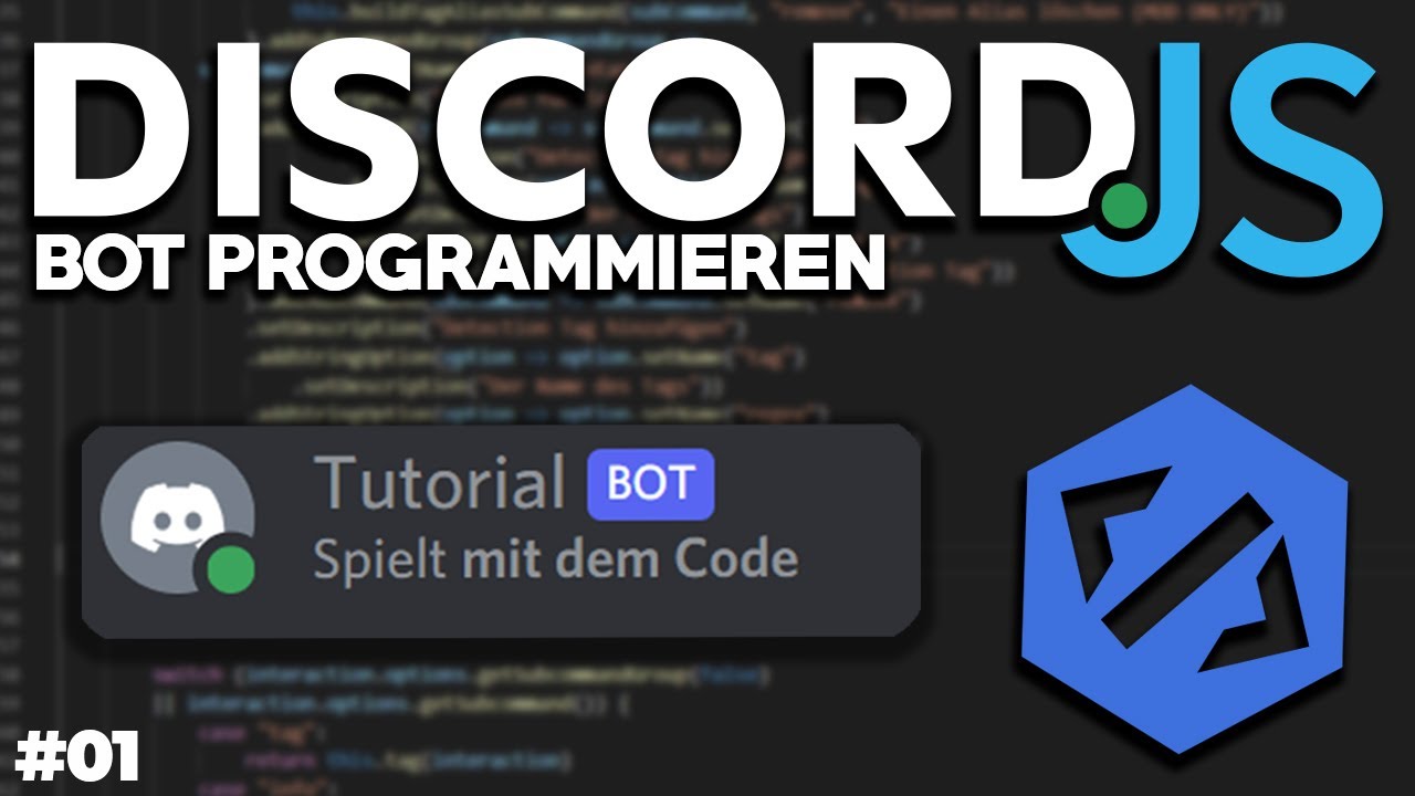 [NEU] Discord BOT mit Javascript programmieren! - Discord.JS v13 Bot erstellen #01