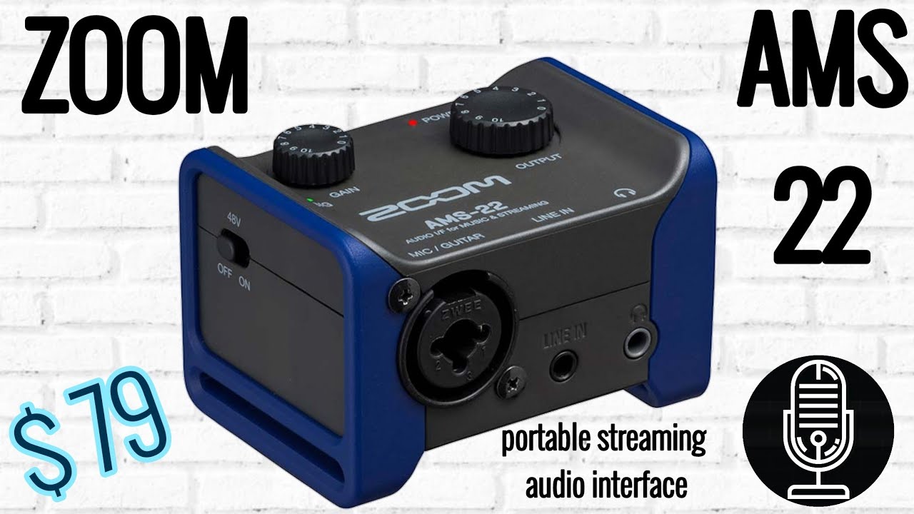 ZOOM AMS-22 — портативный аудиоинтерфейс для потоковой передачи и создания музыки — ОБНОВЛЕНИЕ! Ч...