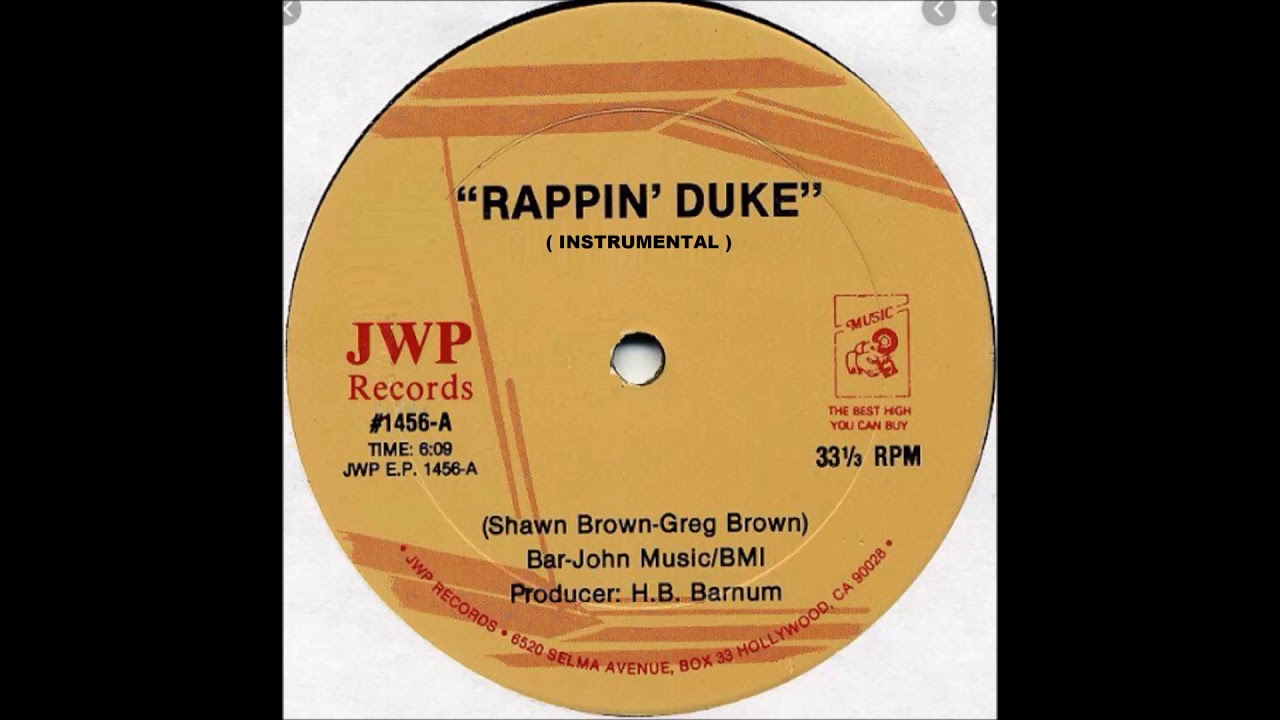 SHAWN  BROWN   -   RAPPIN´ DUKE     (  INSTRUMENTAL  )