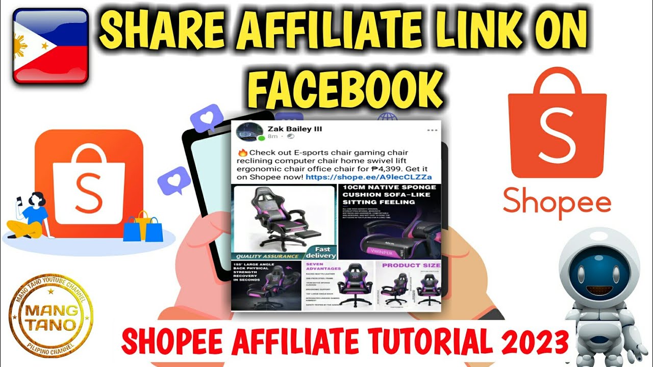 SHARE SHOPEE AFFILIATE LINK ON FACEBOOK