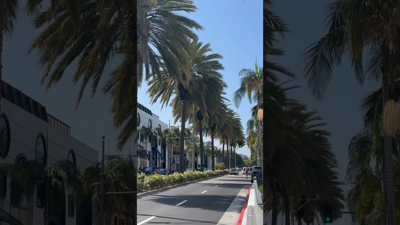 Stunning Rodeo Drive Street in LA✨ #usa #travel #america #usatoday