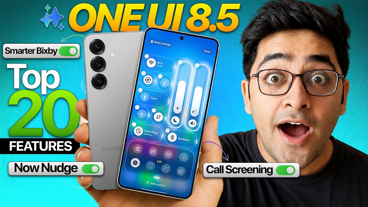 Samsung One UI 8.5 уже здесь! 20 скрытых функций и настроек, которые ОБЯЗАТЕЛЬНО нужно изменить! 😱