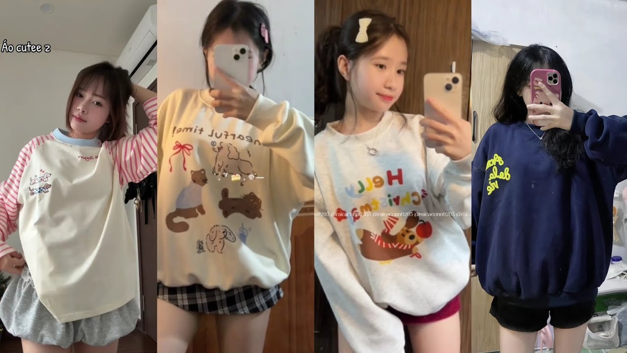 [Shopee Haul] Tổng hợp quần &aacute;o, &aacute;o sweater, &aacute;o cardigan, hoodie zip xinh