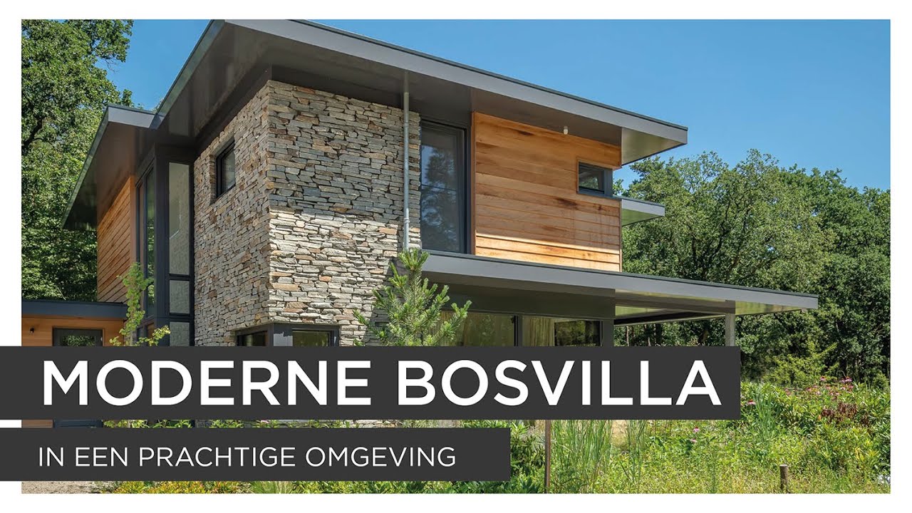 MODERNE BOSVILLA | NATUURGEVELSTEEN