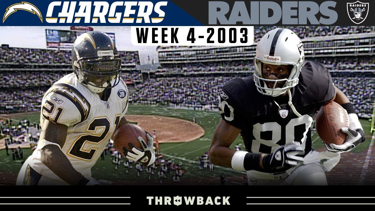 Legends Young & Old Clash! (Chargers vs. Raiders 2003, Week 4)