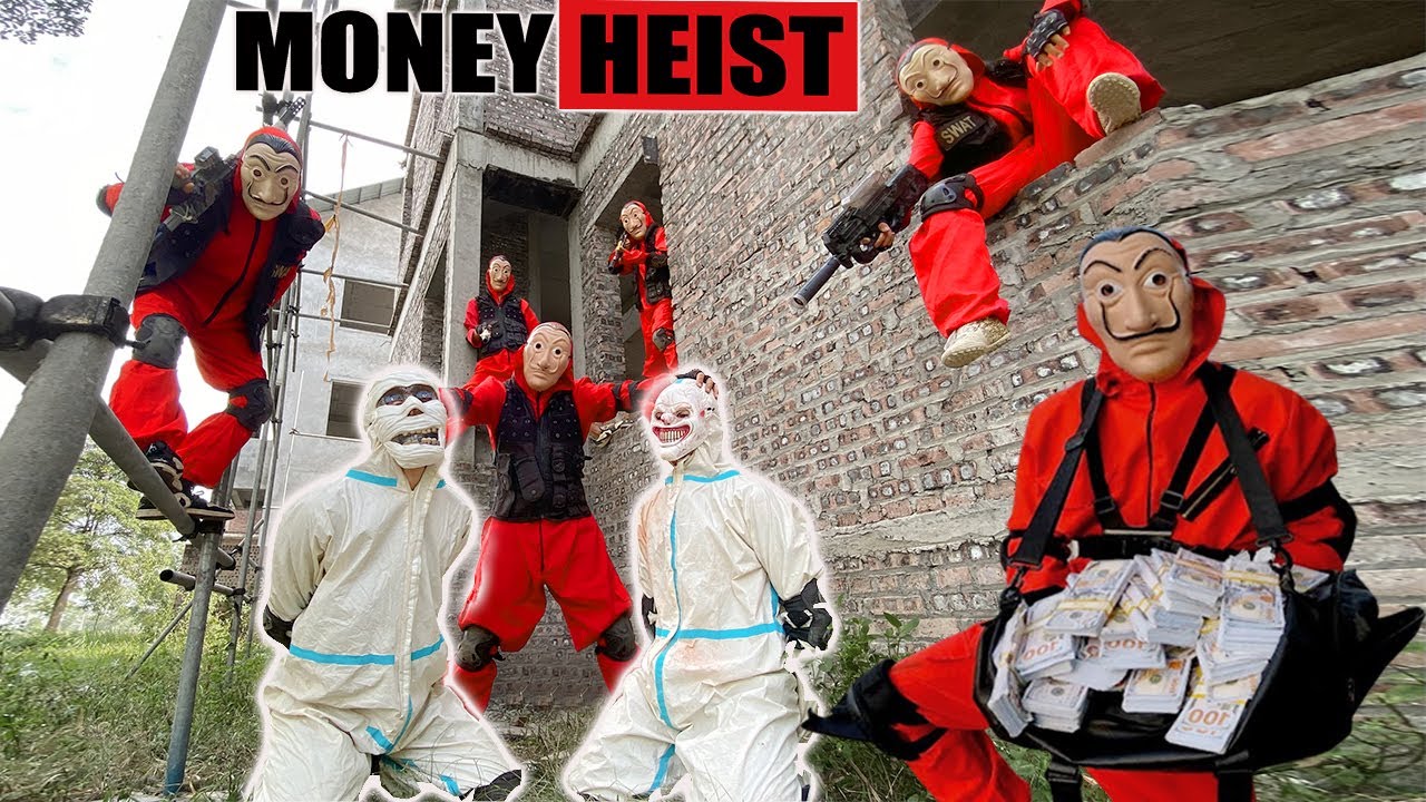 PARKOUR VS MONEY HEIST: Money Heist shoots each other, kills police to help boss escape | Epic POV